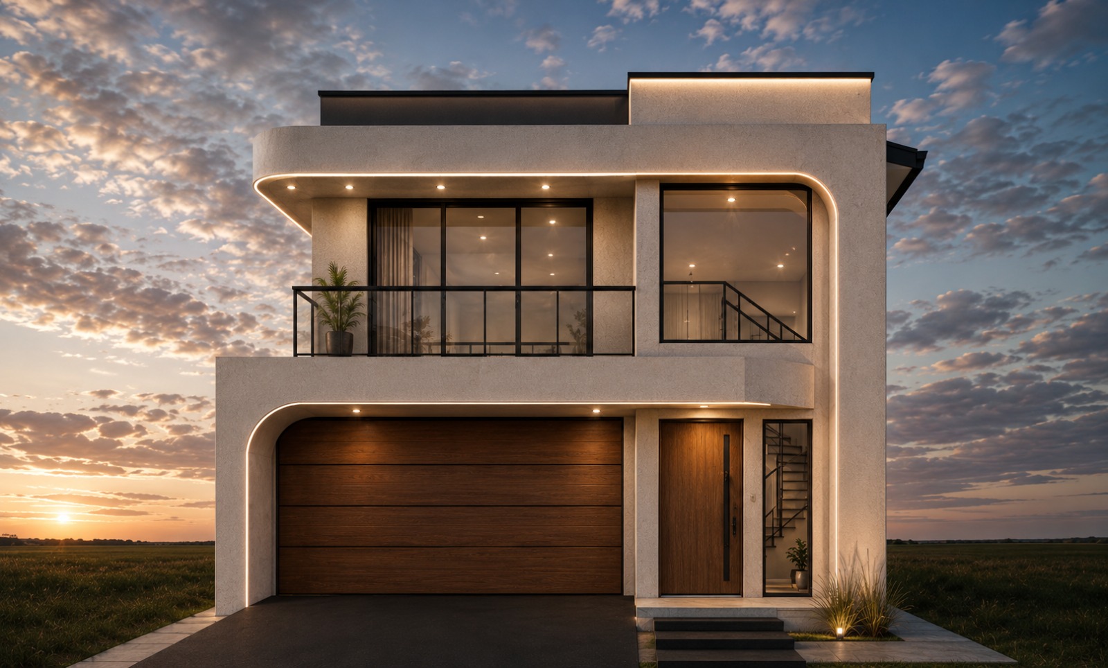 Leppington - Embracing the curve — custom home built by Aether Homes in Hemmens Way, Leppington, Sydney NSW